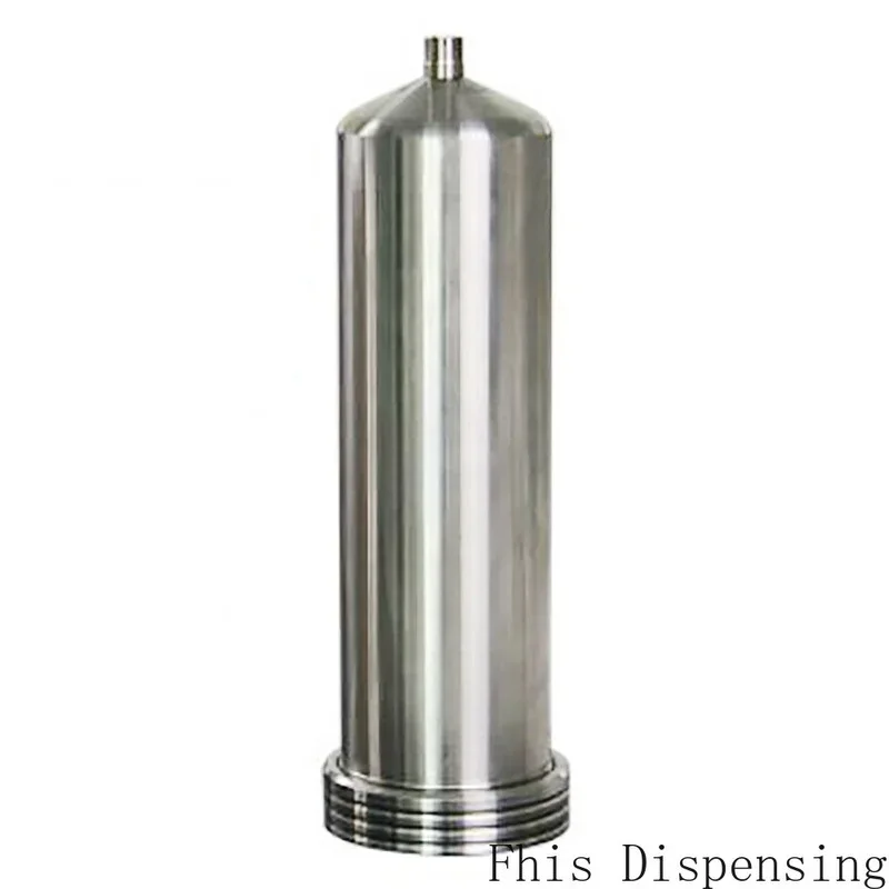 Corrosion Resistant Stainless Steel Cones 300cc Metal Dispensing Syringe Steel Cones Threaded Luer Lock Taper