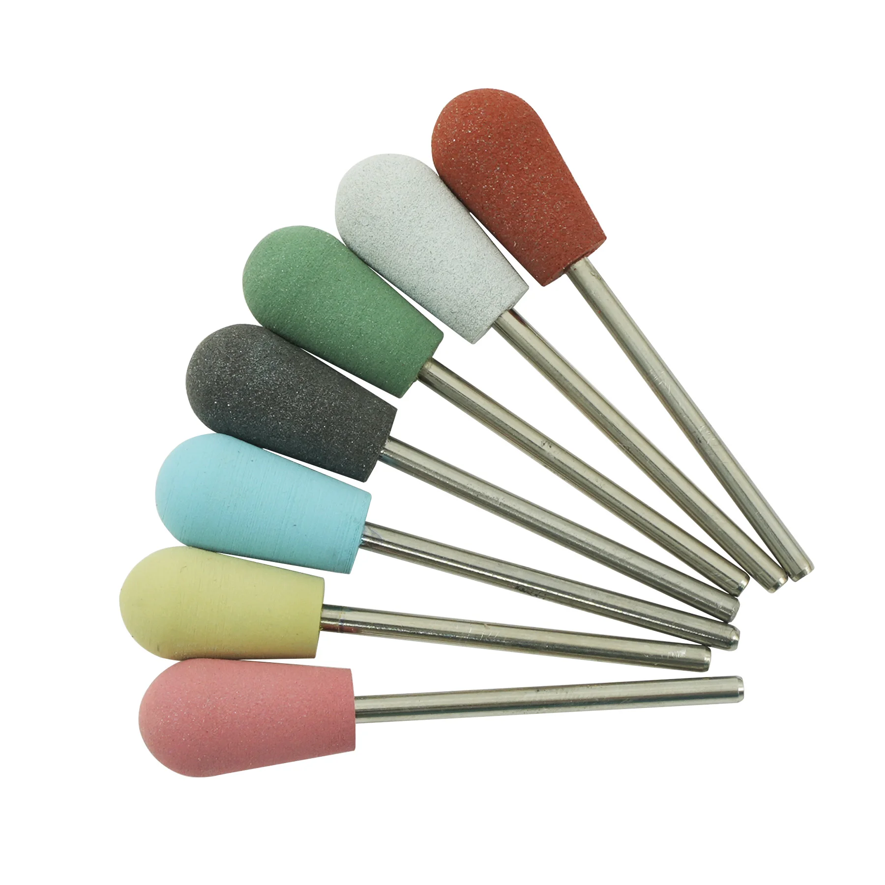 10 pièces/ensemble en caoutchouc silicone perceuse à ongles fraise pour manucure peu Flexible polisseuse Machine électrique lime à ongles outils d'art