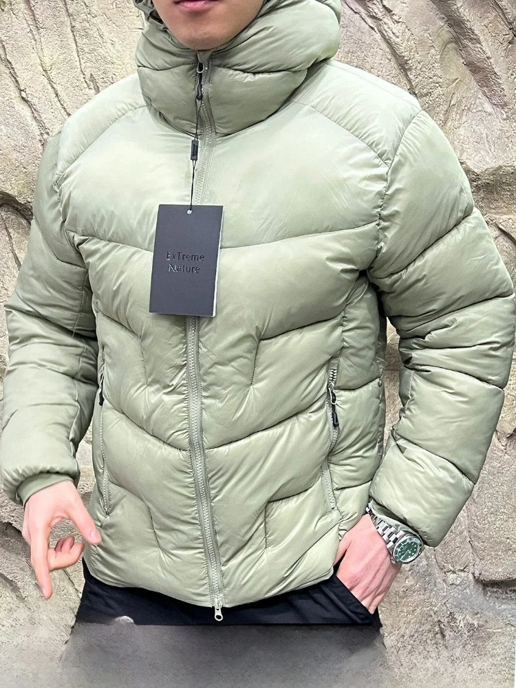 

Extreme Warmth And Puffiness 5000 Series Waterproof And Windproof Winter Outdoor Unisex Hooded Cotton Jacket Youth Fashion