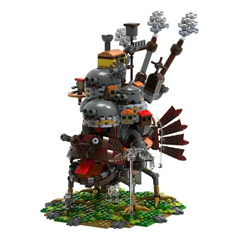 MOC 애니메이션 모바일 성 집 빌딩 블록 Howled-Movinged 클래식 몬스터 벽돌 DIY 장난감 어린이 생일 선물 세트