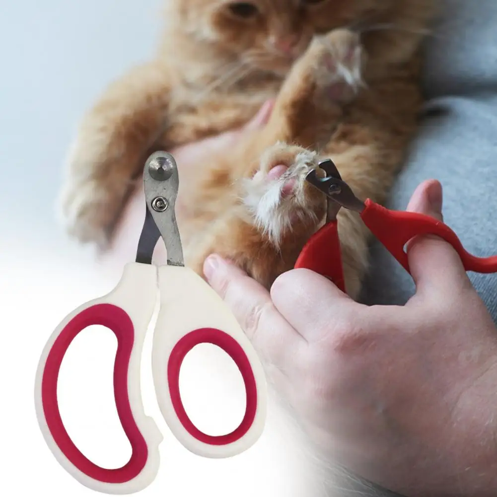 Professional Pet Nail Clippers Gentle Trimming Safe Lock Ergonomic Design for Small Animals