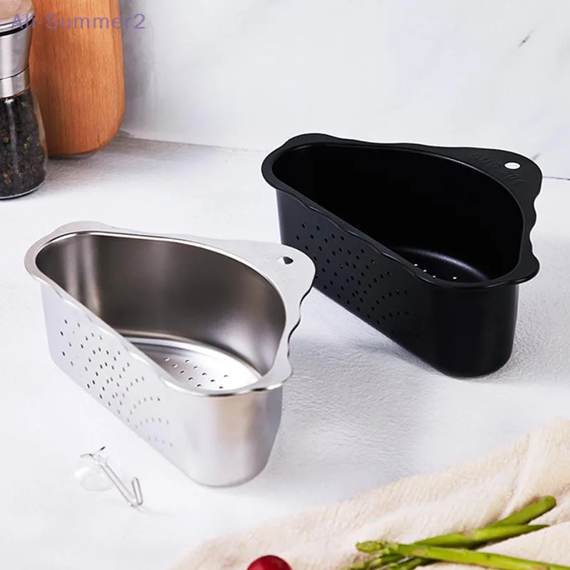 {MX} Stainless Steel Corner Sink Strainer Drain Basket Food Waste Catcher Sink Drainer Filter Kitchen Gadget