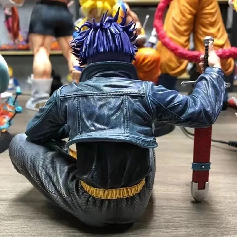 16cm GK Dragon Ball Trunks Figurine Desktop Ornaments Model Toys PVC Collection Saiyan Sitting Position Torankusu Action Figure