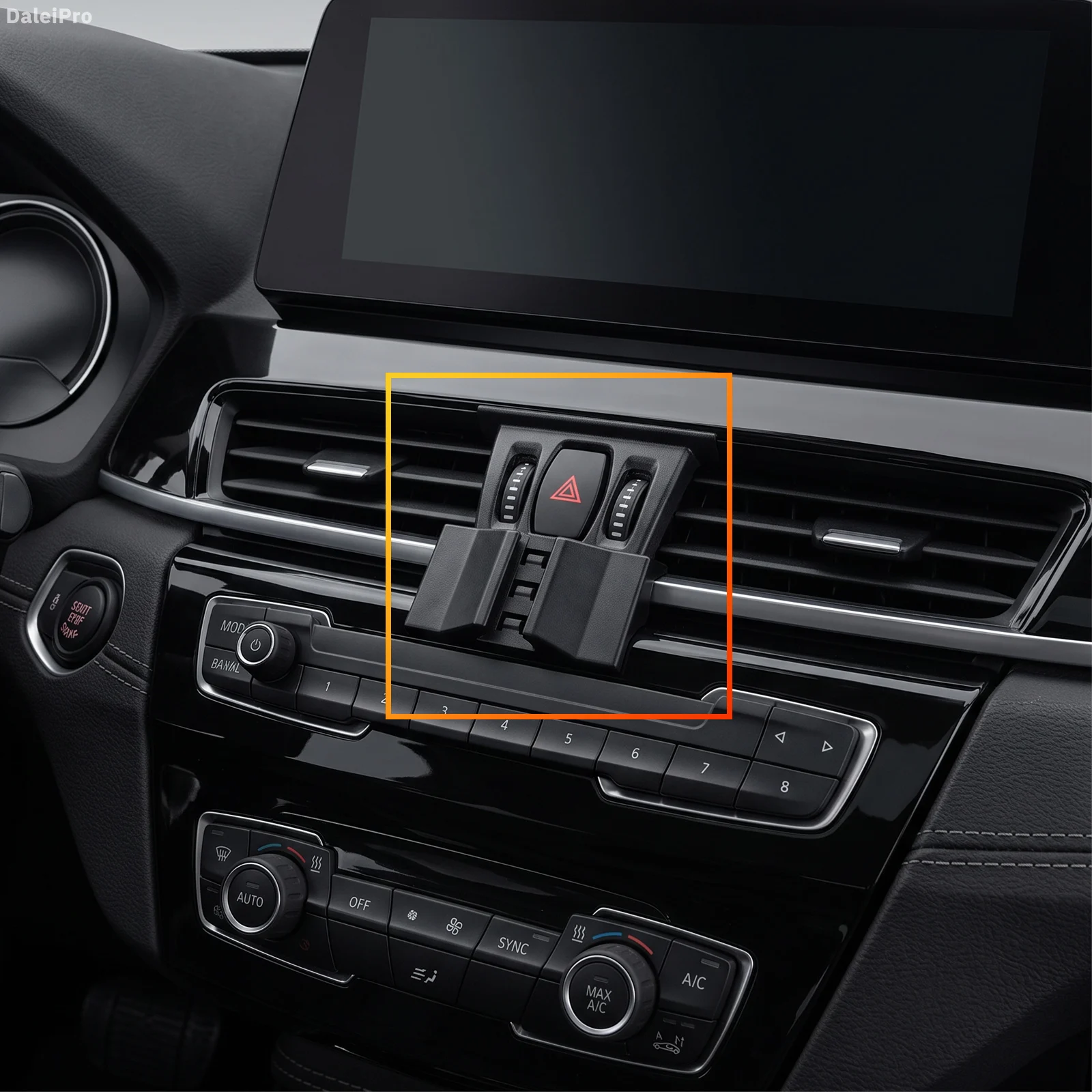 Designed for BMW X1 F48 2016 2017-2022 X2 F39 Phone Holder Car Magnetic Mount Smart Sensing Wireless Charging One-Touch Release