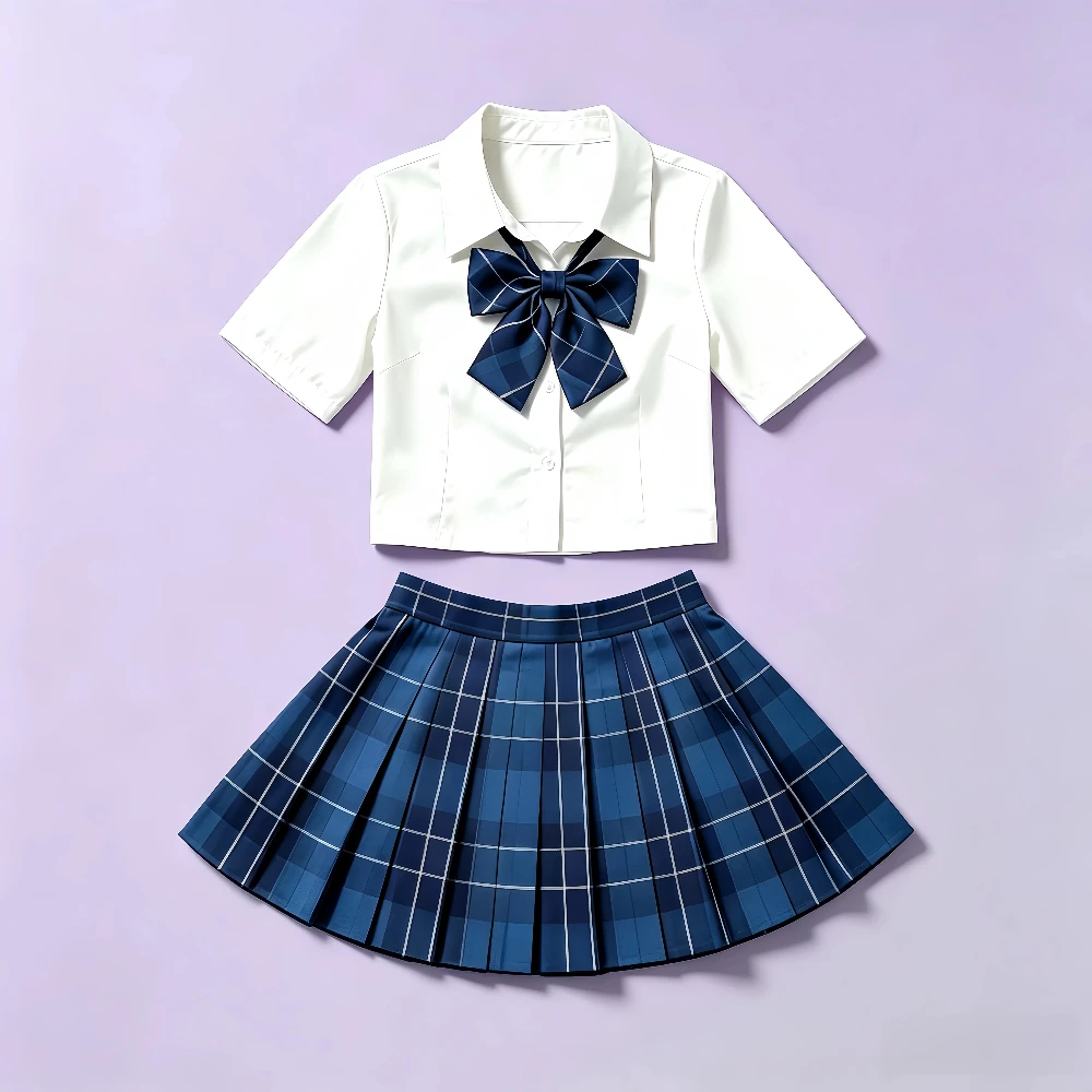Animation BJD Baby Clothes 85cm-150cm Silicone Doll Shoes Socks Headgear Set College Style Shirt Three-piece Set