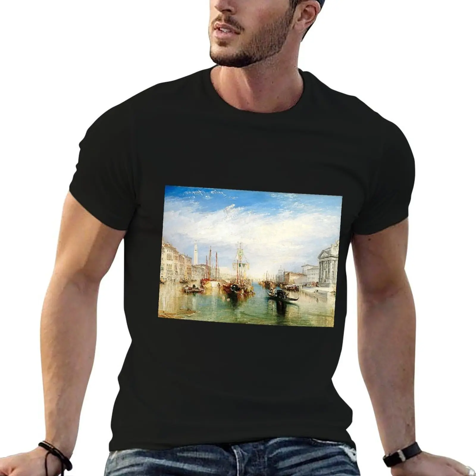 Venice, from the Porch of Madonna della Salute- print of painting by Joseph Mallor William Turner T-Shirt