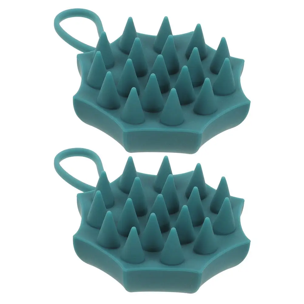 

2Pcs Hair Scalp Massager Shampoo Brush Soft Silicone Scrubber Deep Cleansing Scalp Brush Dandruff Removal Shower Tool