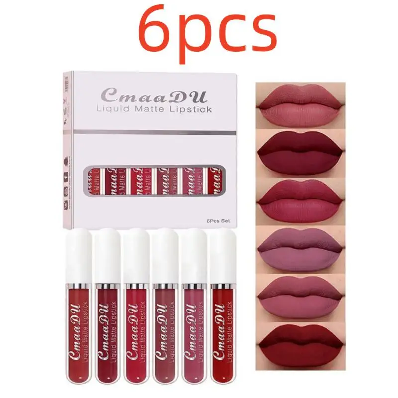 Matte Samt Lip gloss wasserdichte langlebige flüssige Lippenstift kosmetische Schönheit halten 24 Stunden Make-up Maquill ages