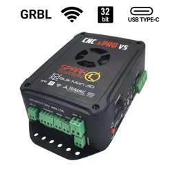 Advanced 32Bit CNC Controller GRBL xPRO V5 with WiFi USB TMC5160 6A Stepper Drivers Plug Play SD Support for CNC Laser Plasma