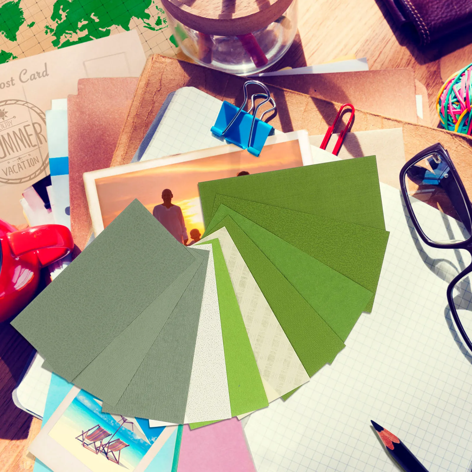 

30 Sheets Pure Color Background Paper DIY Scrapbook H made Craft Material Decorative Printing Design