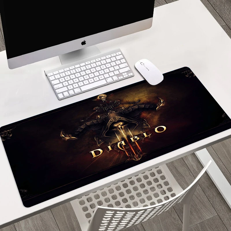 Hot Game Diablo HD Printing Mousepad Computer Lock Edge Keyboard Mat PC Desk Pad Large Mouse Pad Gaming Accessories