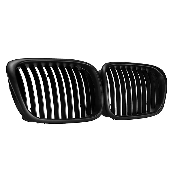 A Pair Black Car Front Bumper Kidney Grille Grill For BMW E39 5 Series 525i 528i 530i 535i 540i M5 1997-2003 E39 Racing Grills