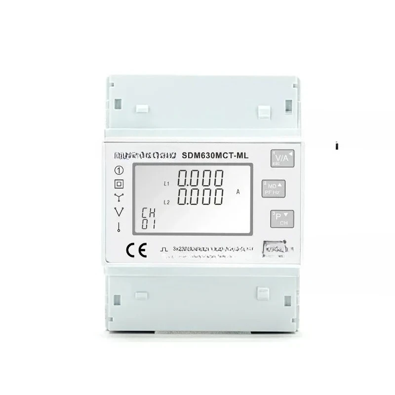 

2025 For EASTRON SDM630MCT-ML-TCP Three Phase Multichannel Modbus RJ45 TCP Energy Meter