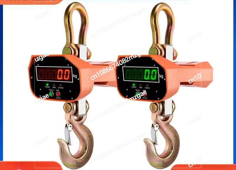 5T/5000kg OCS Digital Lifting Scale Red or Green Display Aluminum Shell Wireless Remote Control Industrial Weighing Crane Scale