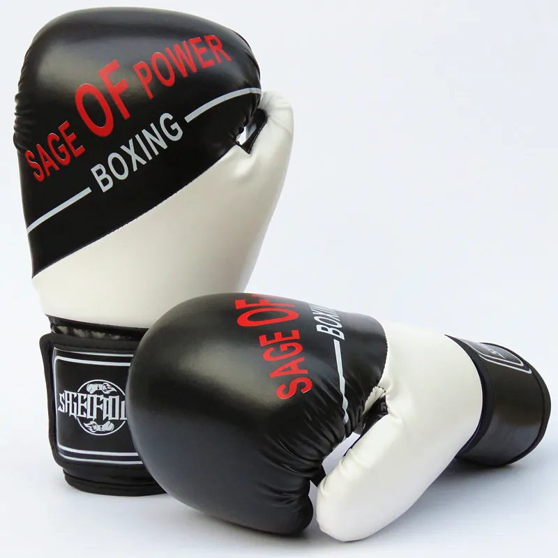 

Professional Boxing Glove PU Leather Fighting Boxing Punching Gloves Sanda Muay Thai MMA Training Gloves for Kids Adult