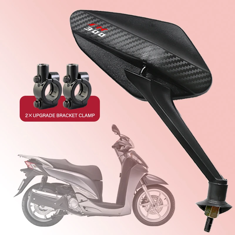 

2 шт./пара универсальных зеркал заднего вида из углеродного волокна для мотоцикла Honda CRV CR-V SH SH300 SH300i FORZA 125 индивидуальный логотип заднего вида