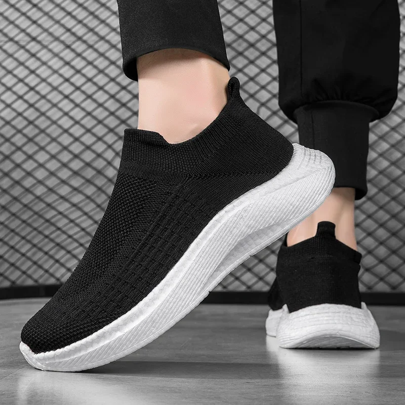 Stylish Black Male Sneakers Most Popular Style High Quality Sports Shoes Man Cheap Tennis Summer Shoes Fashion Man 2024 Tennis