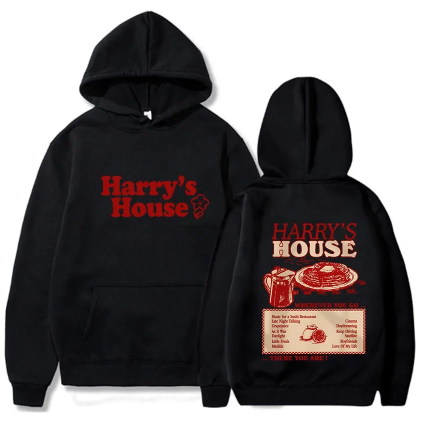 Harrys House Love on Tour Hoody Men\'s Autumn Fleece Sweatshirt Unisex Lovely Aesthetic Hoodie Retro Comic Print Graphic Clothes