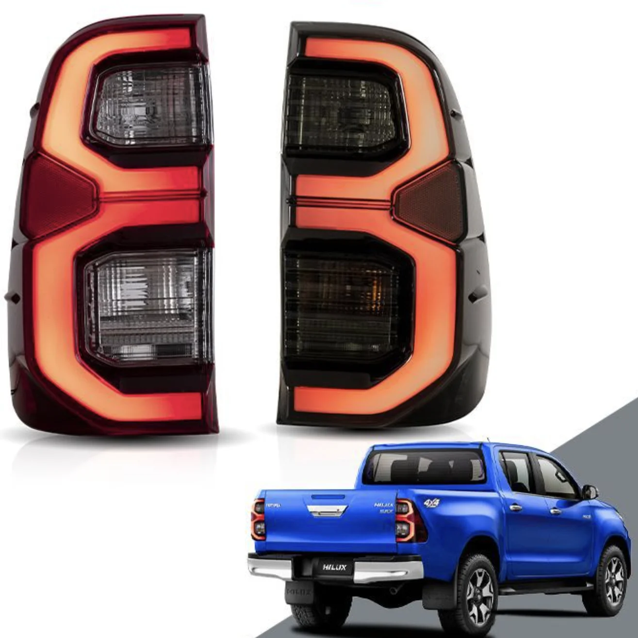 

HotWholesale High-quality Full LED 2015-2020 With Turn Signal Tail Lights For HILUX Rear Lamp