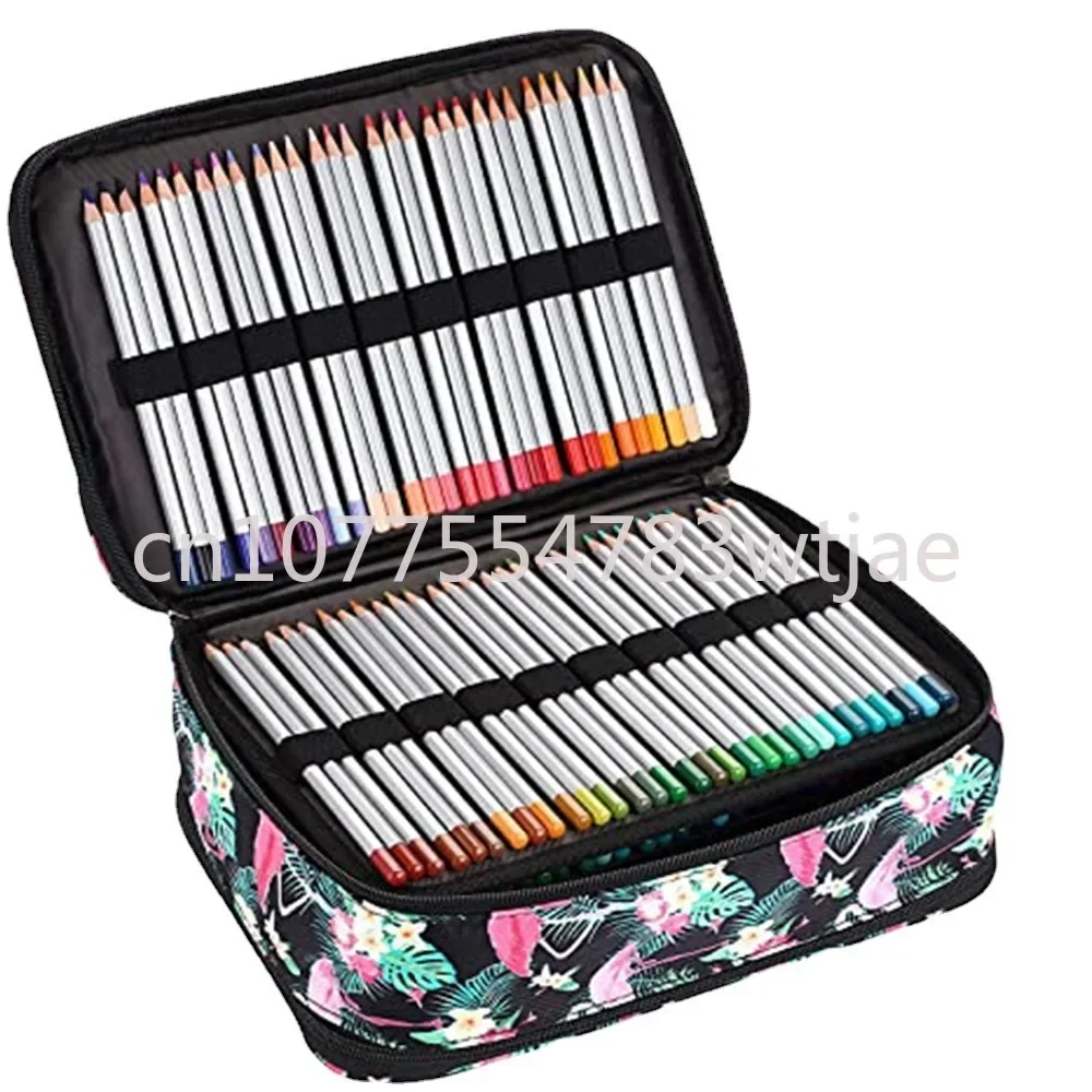 Large capacity portable pencil case for storing 300 pencils, stationery bag, art and painting stationery box