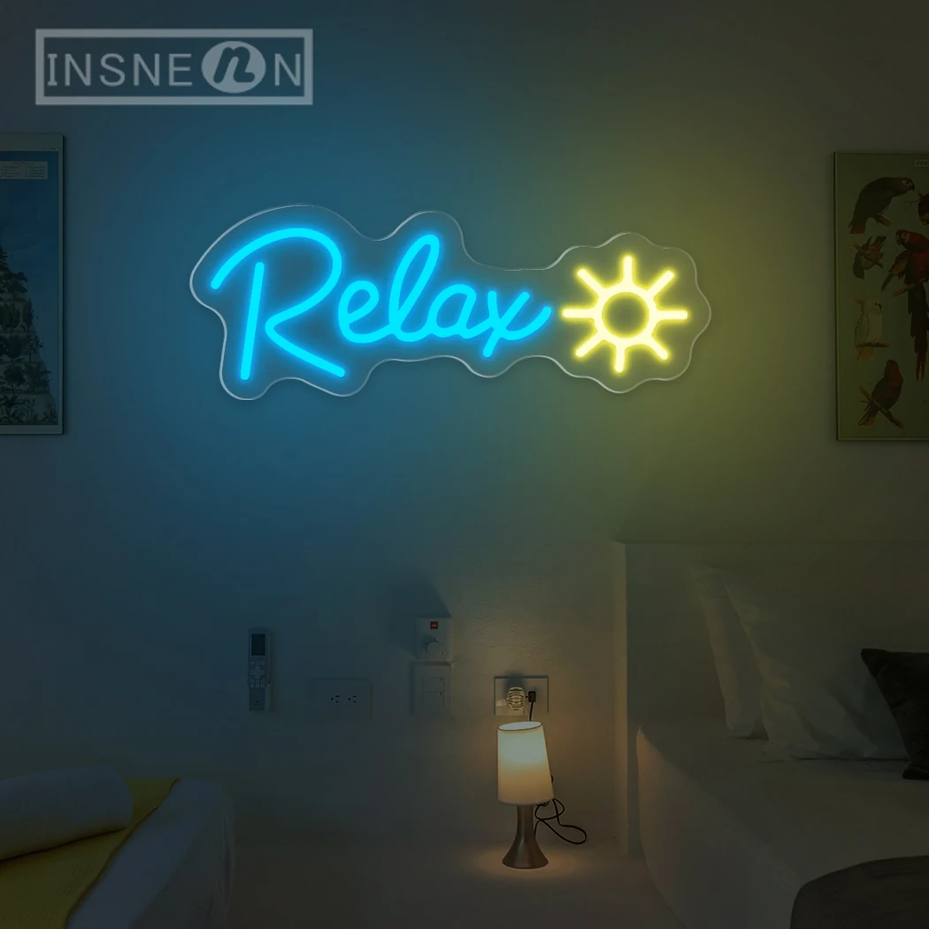 Relax Neon Sign LED For lounge Nail Salon Neon Decoration Reception Room Game Hall Bedroom Wall Neon Lights