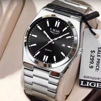 LIGE Luxury Men's Watches Quality Fashion Watch For Men Luminous Waterproof Original Classic Quartz Wristwatch Reloj Hombre
