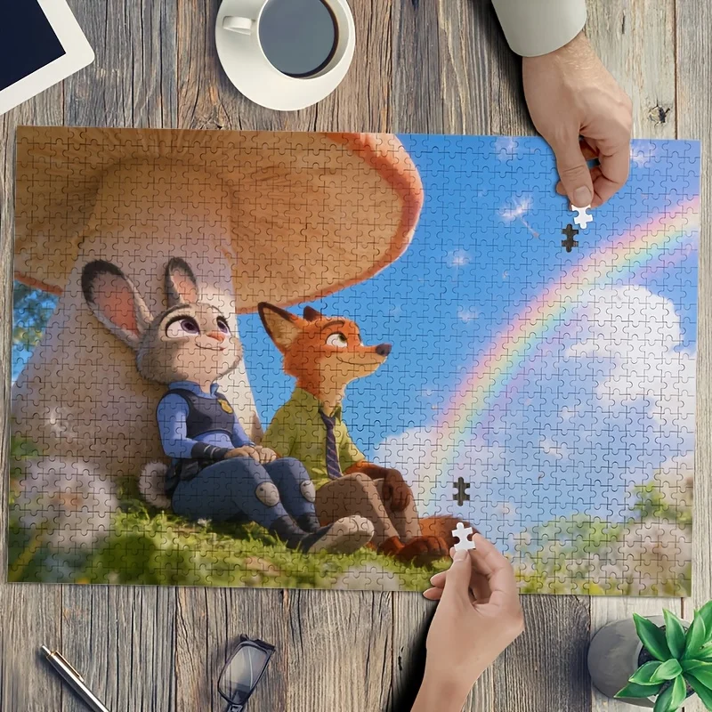 

Пазл-головоломка Disney Zootopia (1000 деталей) с Джуди и Ником Уайльдами – сложная головоломка для взрослых, подходит для 10+, коллекционный подарок