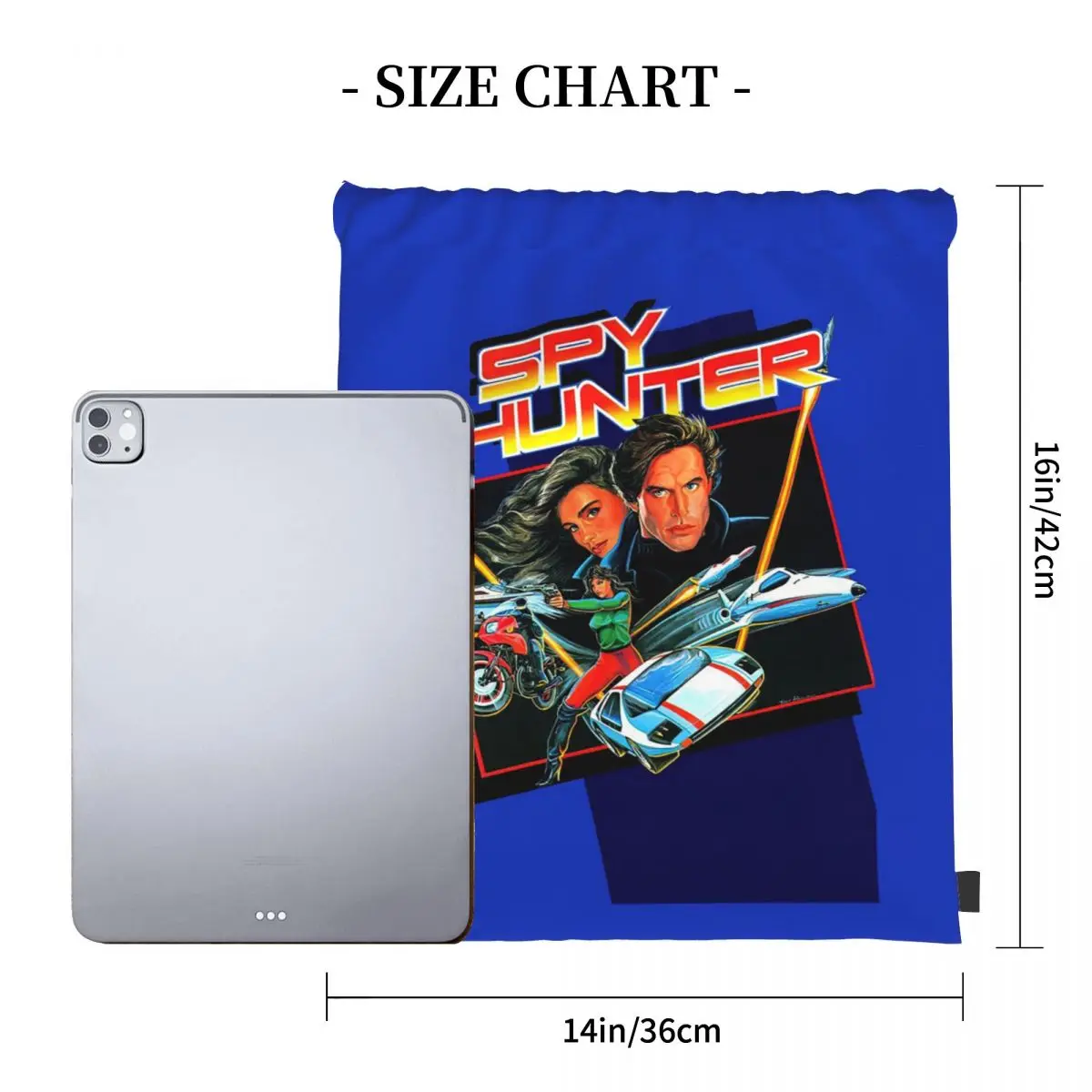 Spy Hunter Game Cover Backpacks Multi-function Portable Drawstring Bags Sports Bag Book Bags For Man Woman School