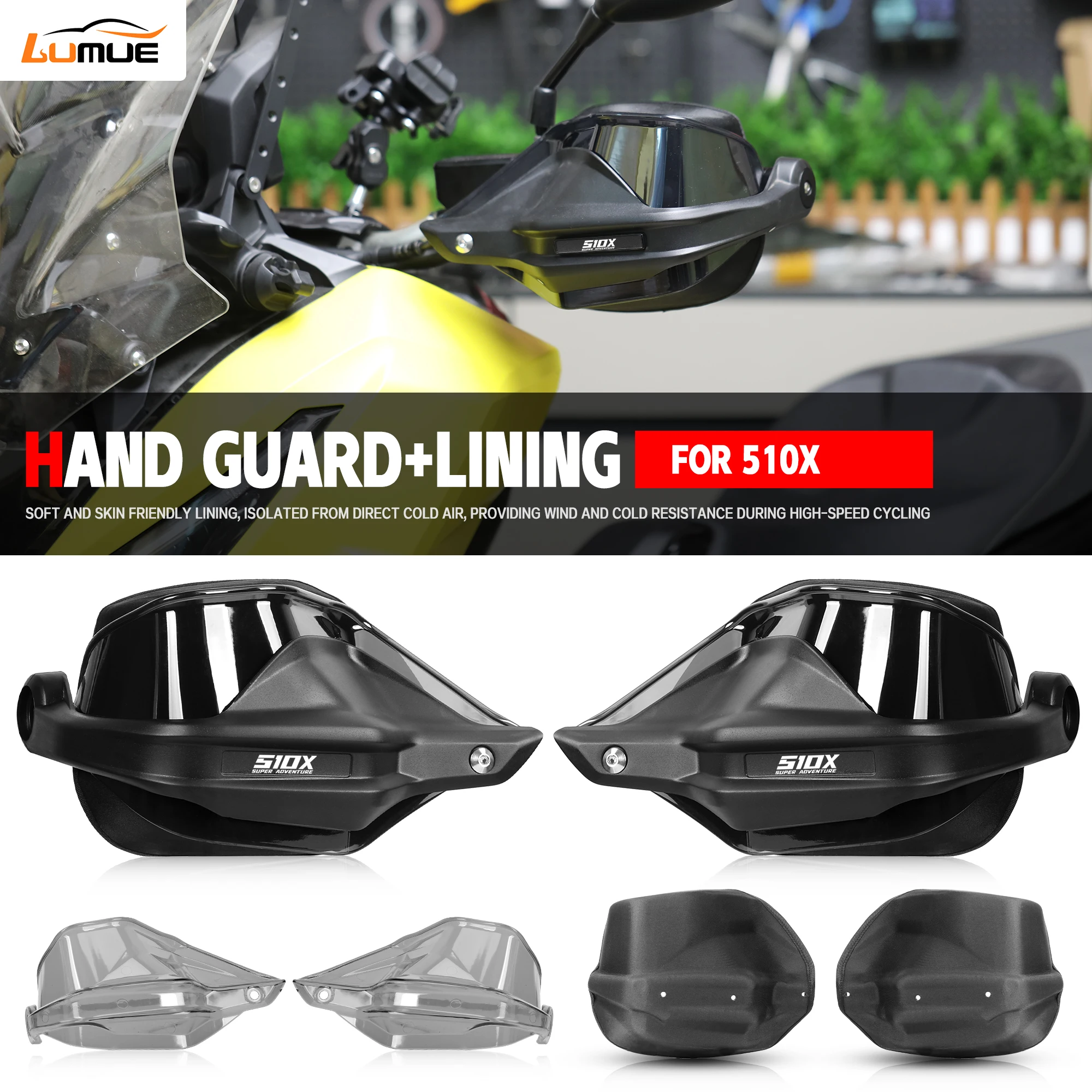 Motorcycle KOVE 510X Handguards Handlebar Guards Windshield Dedicated Hand Guard For KOVE 510X ADV 510 X 2023-2025