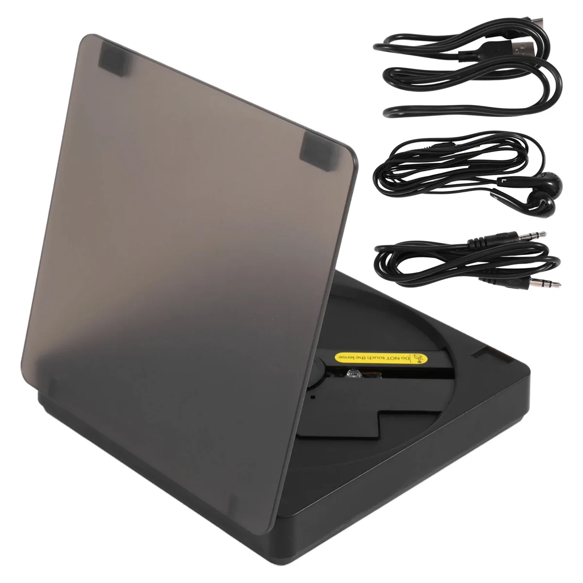 Portable CD Player Double Headphone Version Contact Button Reproductor CD Rechargeable Shockproof LCD Display