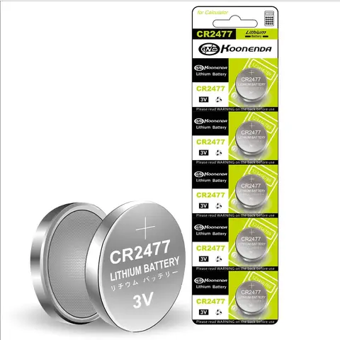 2-20PCS CR2477 Batteria al litio a bottone 3V per orologio della scheda madre del telecomando dell'auto DL2477 ECR2477, KCR2477 Celle a bottone