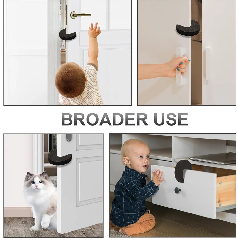 6pcs/set Door Stoppers EVA Kids Protection Anti Pinch Door Stopper Home Finger Protect Security Door Stop Soft Foam Door Clip