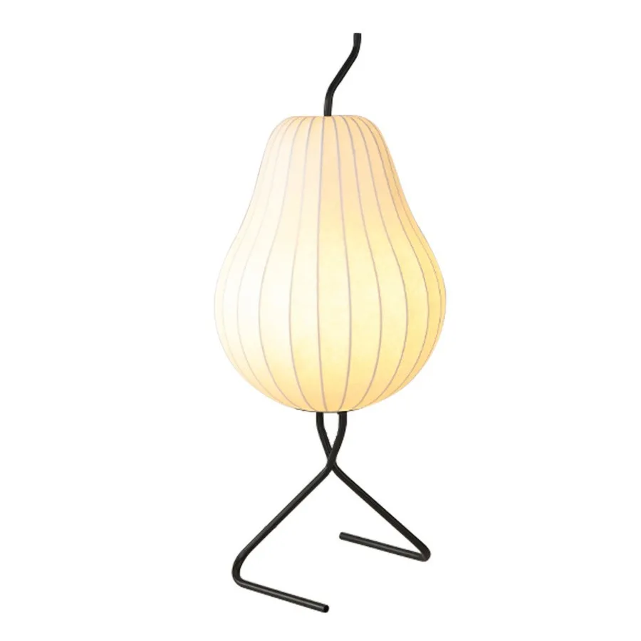 

Japanese-style wabi-sabi wind creative living room silk floor lamp, bedroom bedside Internet celebrity medieval pear lamp