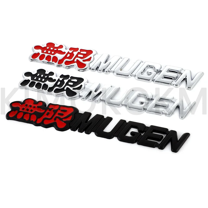 

3D логотип Mugen Power, автомобильная наклейка, эмблема, задний значок, алюминиевая хромированная наклейка, автостайлинг для Honda Civic Accord CRV, аксессуары