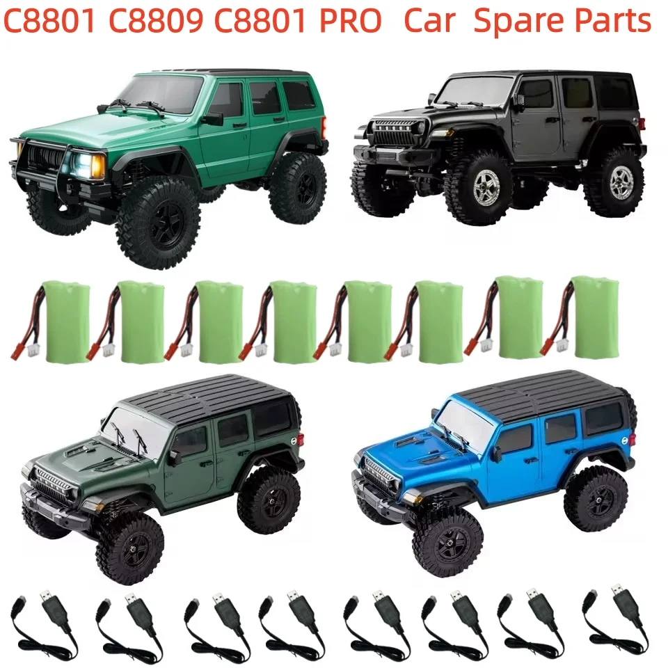 

Для C8801 C8809 C8801 PRO автомобильные запасные части с дистанционным управлением 7,4 В 600 мАч аккумулятор и USB-кабель для зарядки альпинистские автомобильные аксессуары