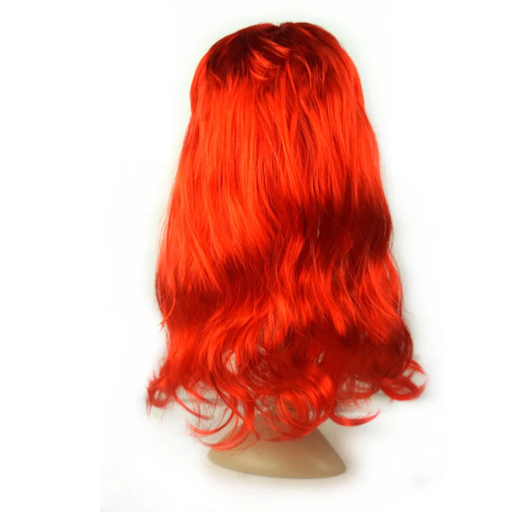 Little Mermaid Ariel Princess วิกผมอุปกรณ์เสริมฮาโลวีน Carnival Party อะนิเมะวิกผมสีแดงปลาดาว Cosplay Dress UP