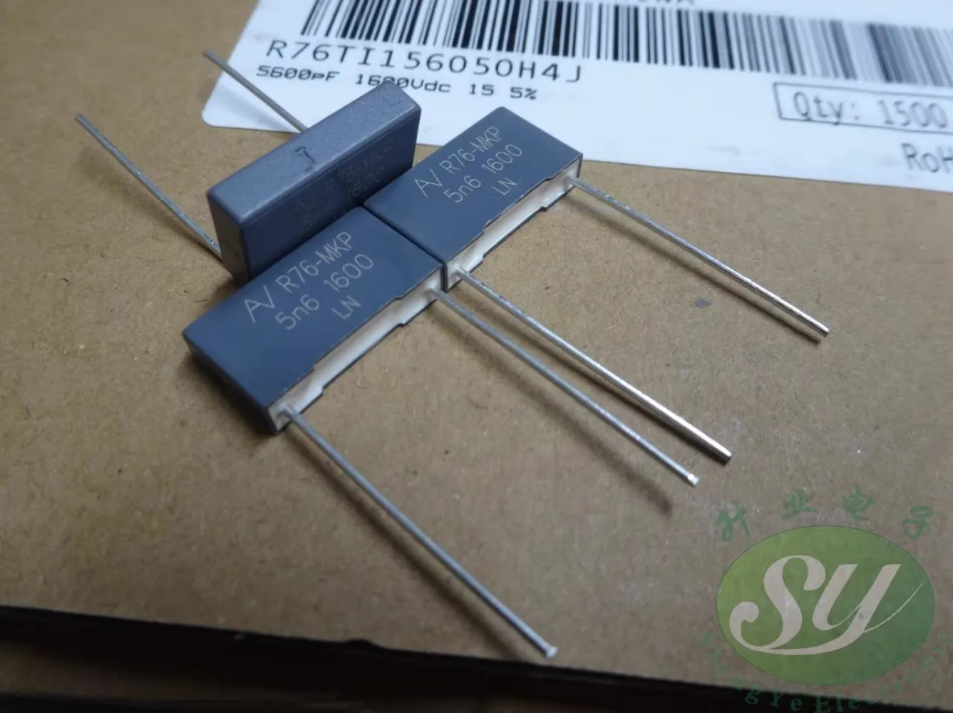 10 PZ AV R76 0.0056uf/1600 V 5.6nf 5600pf 5n6 562 Nuovo condensatore a film