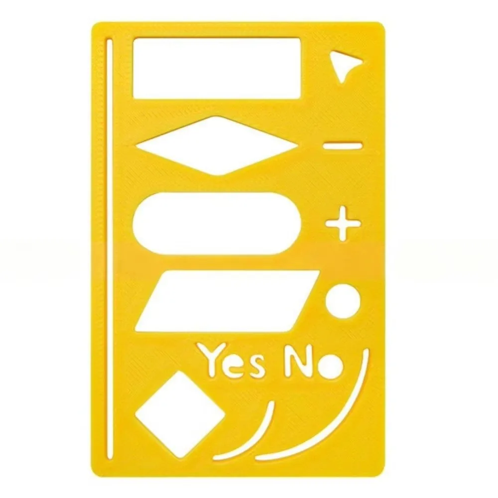 New Multifunctional Template Drawing Ruler Reusable Portable Dot Grid Integration Ring Drawing Tool Marker Pattern Line Rulers
