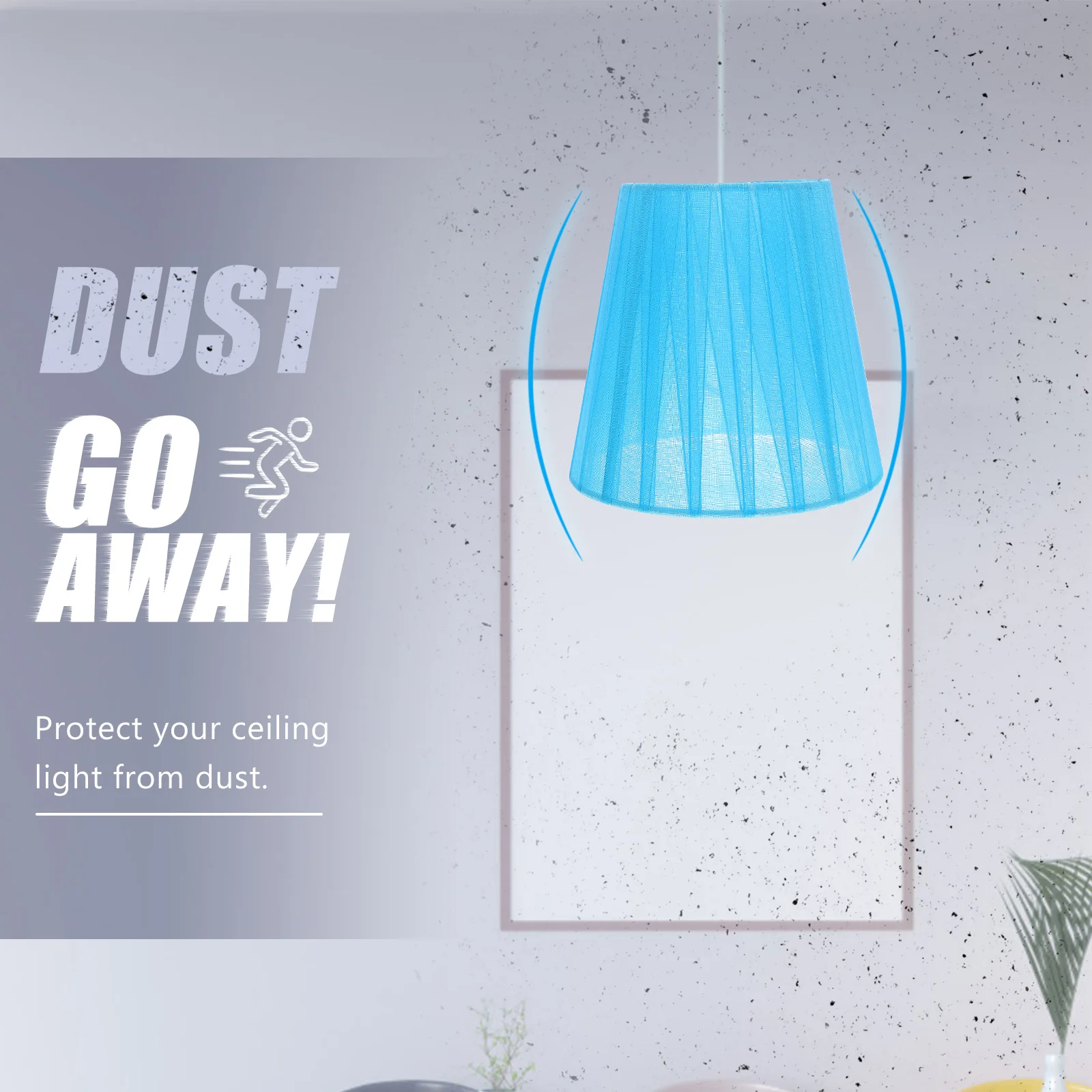 

Small Gauze Clip-on Lamp Shade Simple Design Long-Lasting Indoor Light Cover for Desk Lamp Bedroom Hotel Living Room