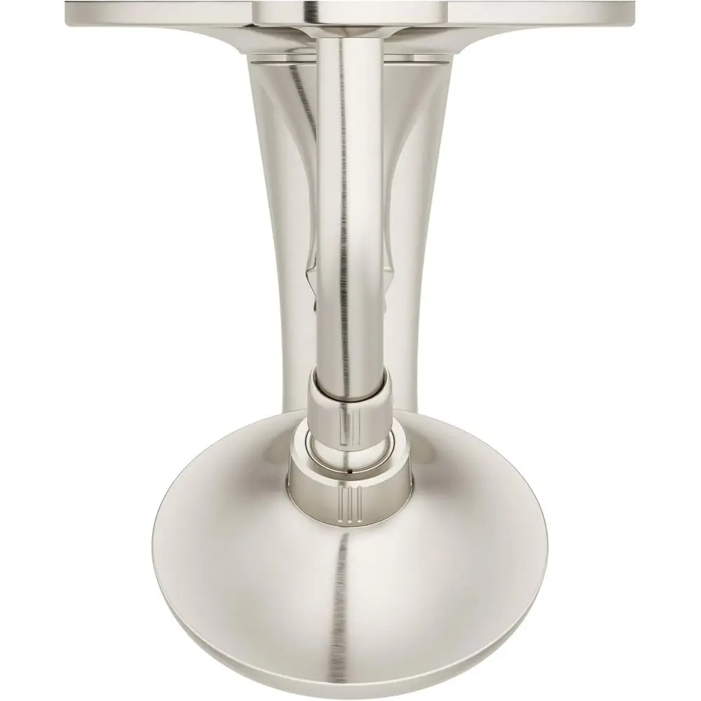 حوض استحمام من النيكل المصقول بمقبض واحد ومجموعة حواف دش، 898WRK، الصمام غير متضمن