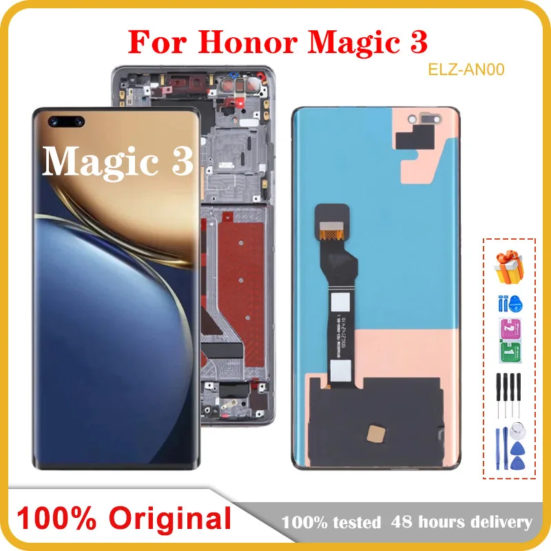 

6,76-дюймовый OLED-дисплей для мобильного телефона Honor Magic 3, ЖК-экран в сборе, замена сенсорной ЖК-панели