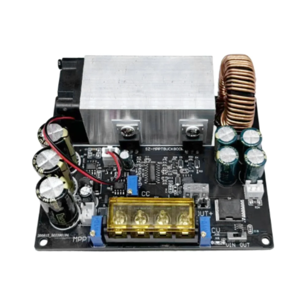For MPPT Solar Charge Controller 18-90V DC Input 2-60V Adjustable Output 25A DC-DC Converter Module With Display Accessory