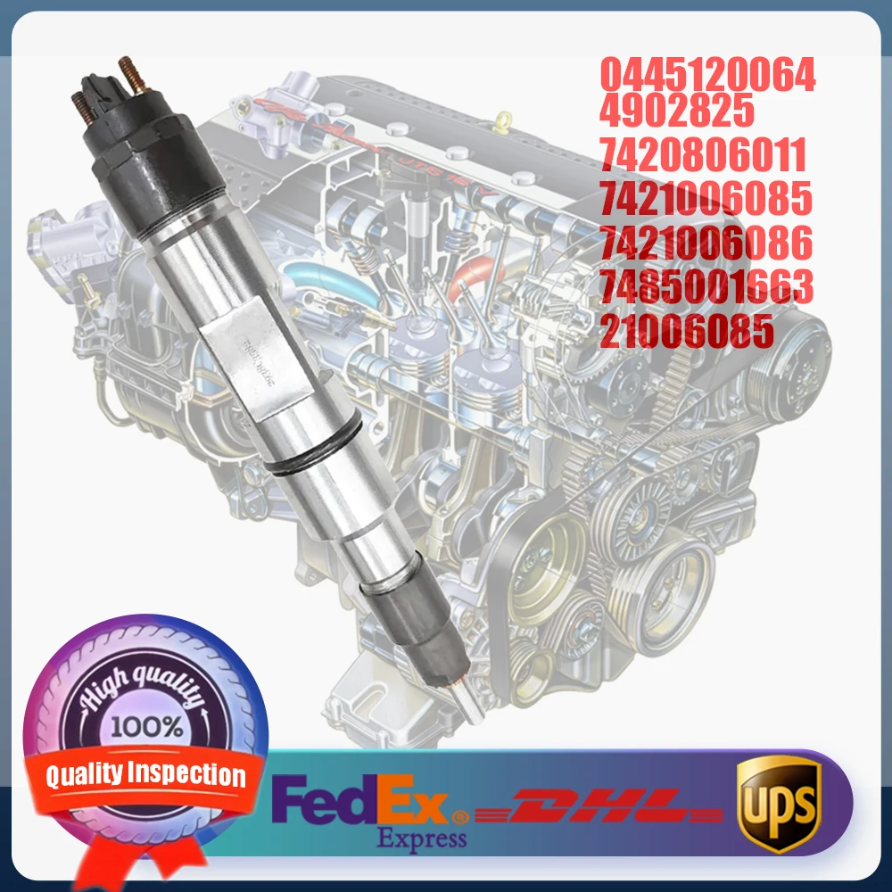 

Common Rail Injector 0445120064 0445120136 0445120137 0986435529 4902255 7421006086 for Deutz KHD RVI and Volvo
