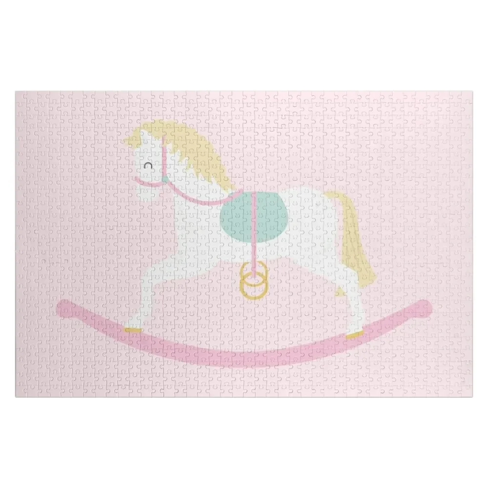 

Cute Pink Rocking Horse Jigsaw Puzzle Woods For Adults Photo Personalized Gifts Wooden Jigsaws For Adults Wooden Name Puzzle