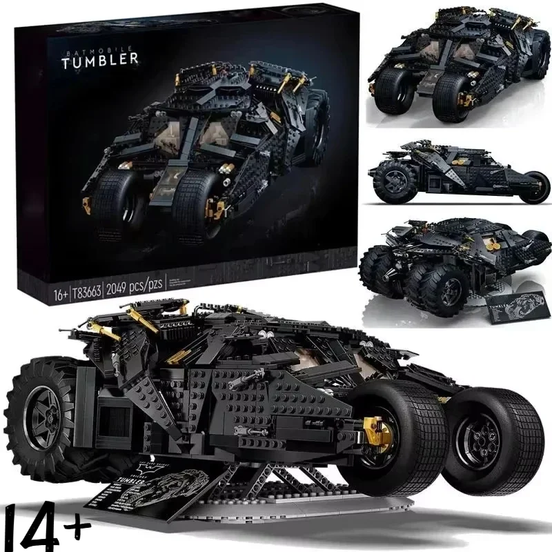 

MINISO Technology Dark Knight Chariot 76240 Batmobile Model home decoration 2049pcs Mechanical Set Assembly Boy Birthday Gift