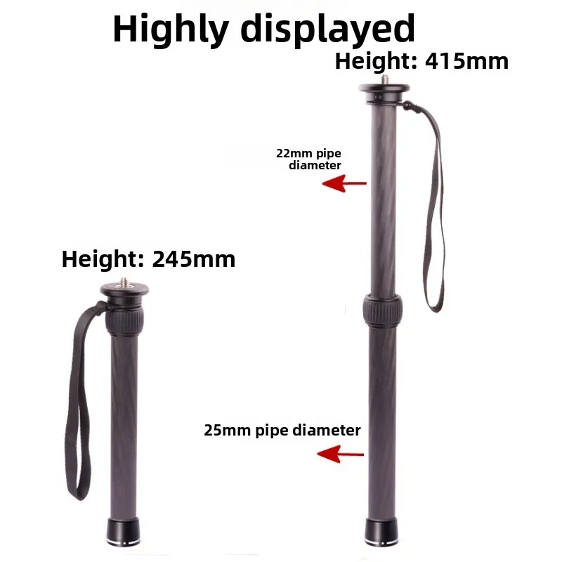 Central axis, multifunctional aluminum alloy tripod accessories, shooting stabilizer, 2-section central axis extension rod