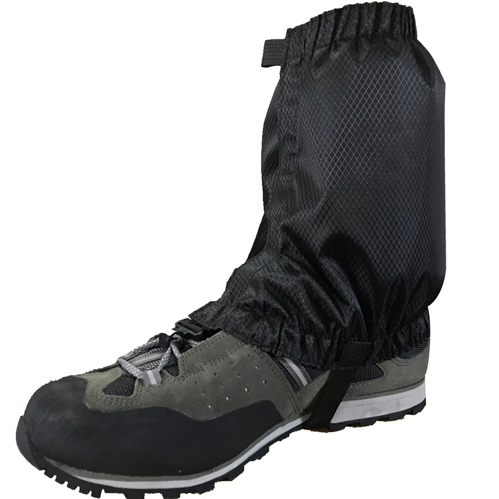 

1Pair Waterproof Ankle Gaiters Outdoor Hiking Walking Climbing Black Breathable Lightweight Adjustable Comfortable