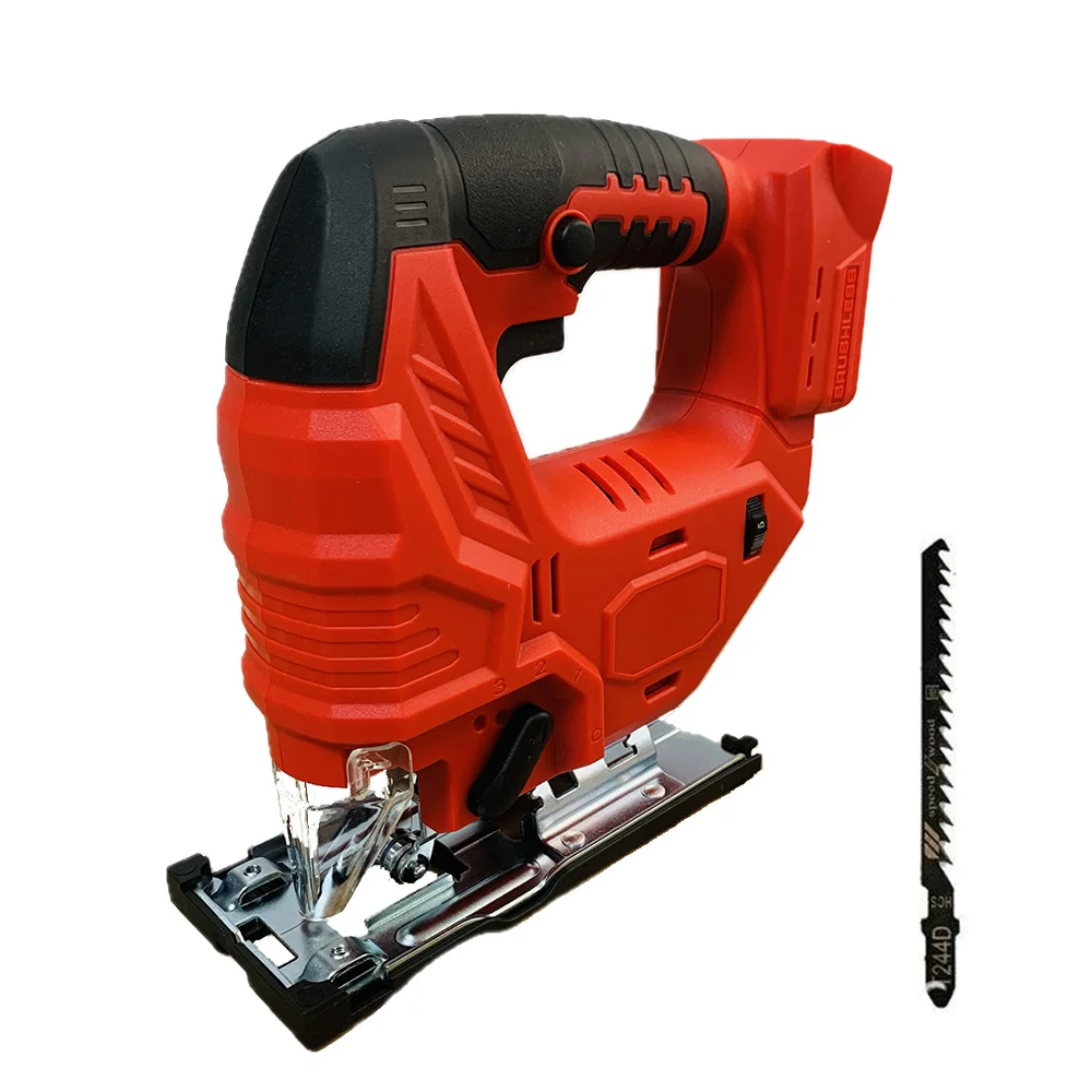 Cordless Jig Saw Adjustable Multifunction Brushless Electric Curved Saw Carpenter Power Tools Suitable For Milwaukee 18V Battery