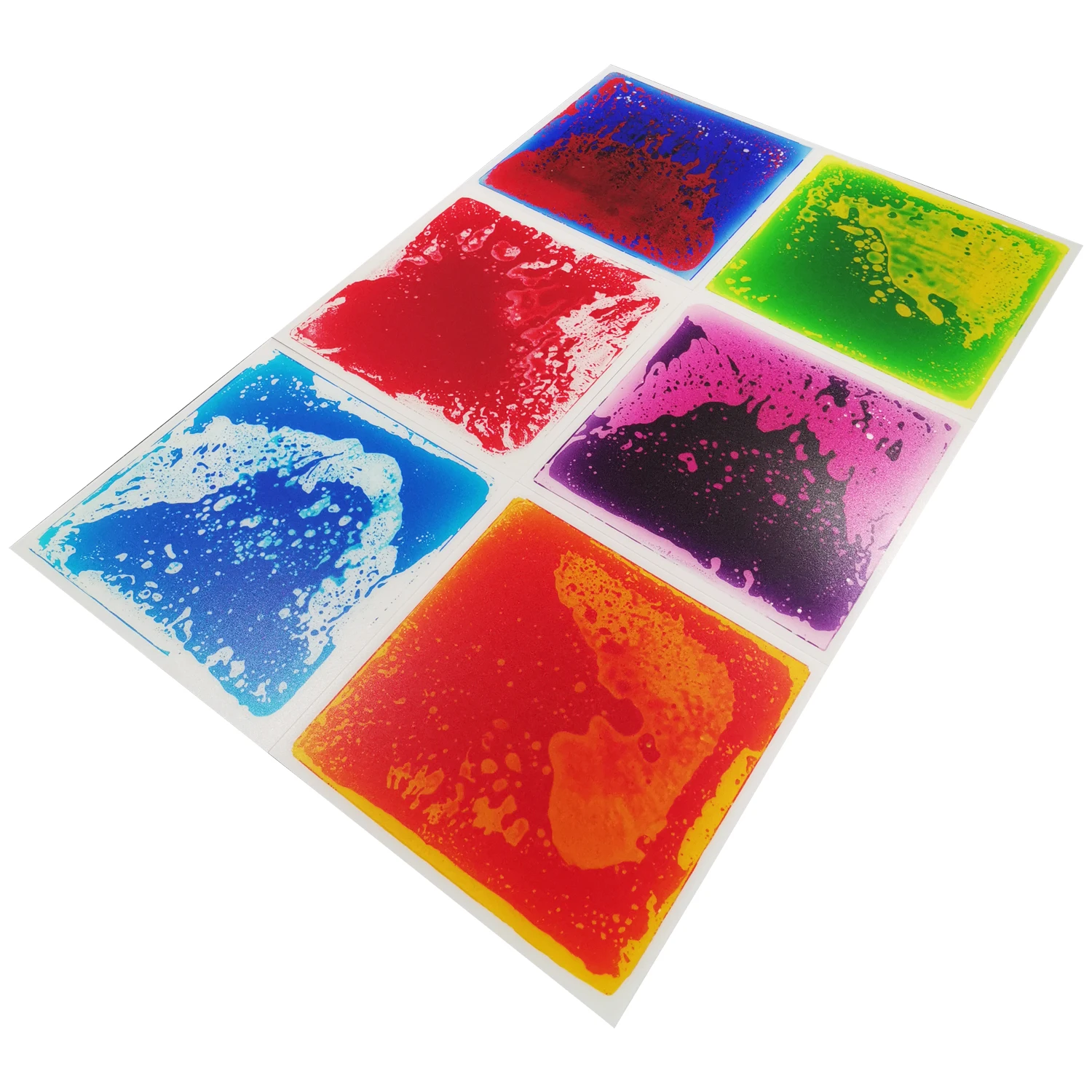 

Art3d Home Decor Colorful Liquid Floor Tiles for Bar Nightclub KTV Living Room Decoration(30x30cm,6-Piece)