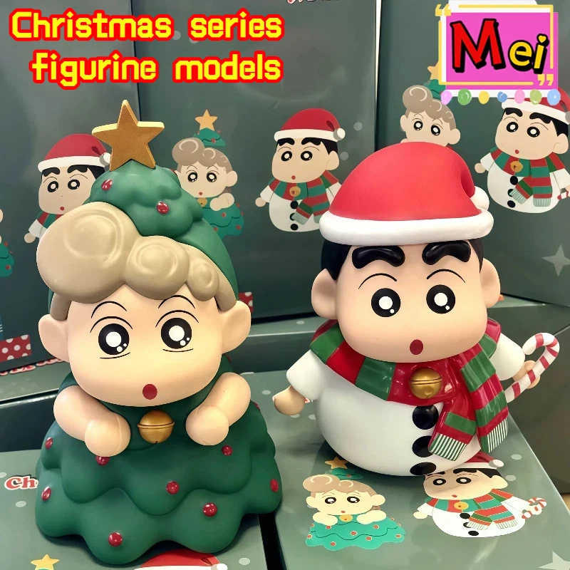 2 stuks schattig Xiaoxin handgemaakt model kerstboom sneeuwpop vormige cartoon Xiaokui pop collectie verzamel speelgoed kerstavond cadeau